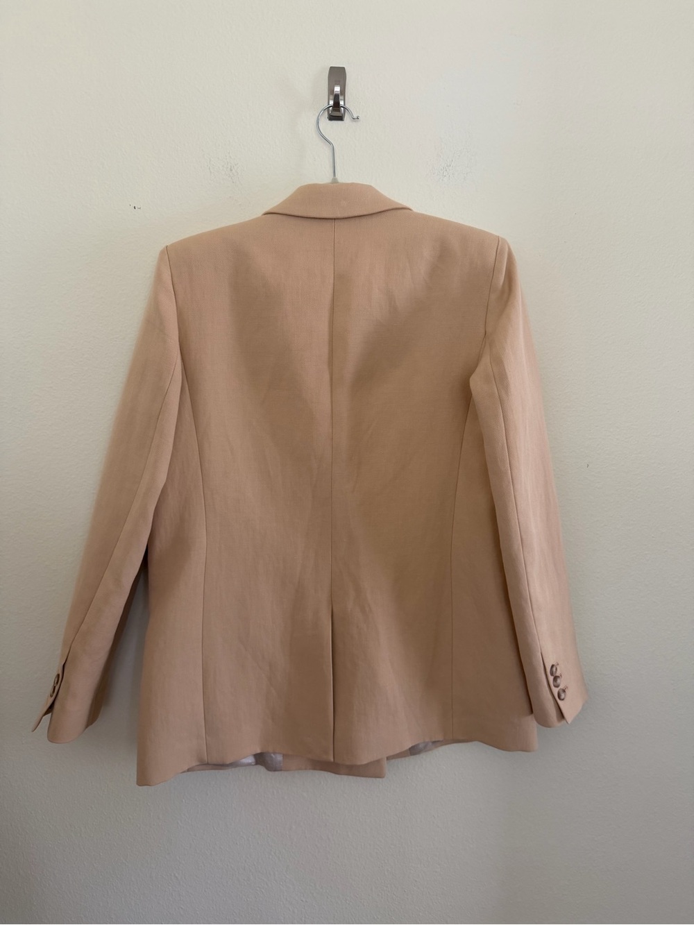 Sezane Women's Double-Breasted Blazer Cotton & Linen - Picture 4 of 9